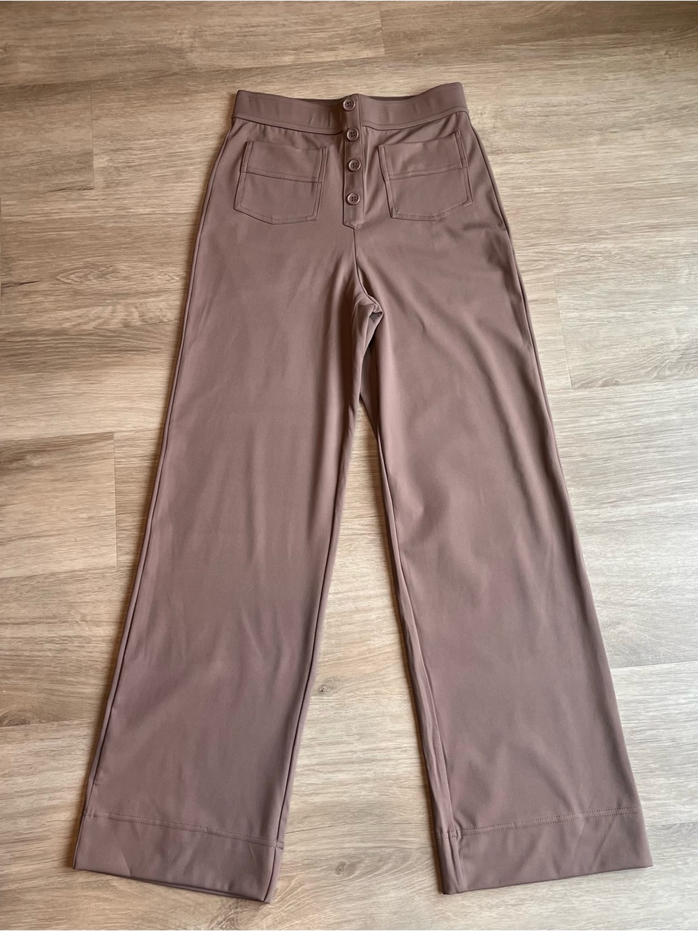 Halara DayStretch High Waisted Straight Leg Casual Pants in Brown Small - Picture 7 of 15